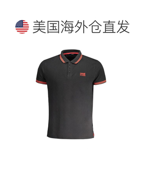 自营Cavalli Class Cotton Men Polo Men's Shirt - black 美国奥