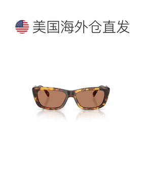 自营miu miu0mu B12s Rectangular Tortoiseshell Acetate Sungla