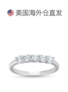 自营 pompeii31/2 克拉五石 U 爪 EX3 实验室制造钻石结婚戒指 14