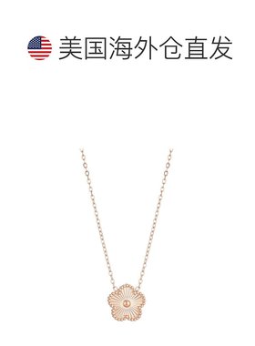 自营adorniaTarnish Resistant 14k Rose Gold Plated 5-Leaf Clo