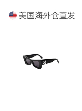 自营off-white箭头徽标太阳眼镜-黑色 美国奥莱直发