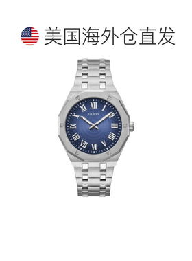自营Guess Men's Asset Blue Dial Watch - blue 美国奥莱直发