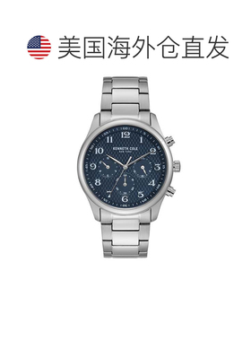 自营Kenneth Cole Men's Classic 42mm Quartz Watch - silver 美