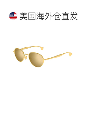 自营bottega venetaBV1396S 002金色/灰色，带金色镜面-金色 美国