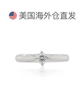 自营 diana m.18K白金0.30ct钻石戒指-白色 美国奥莱直发指环