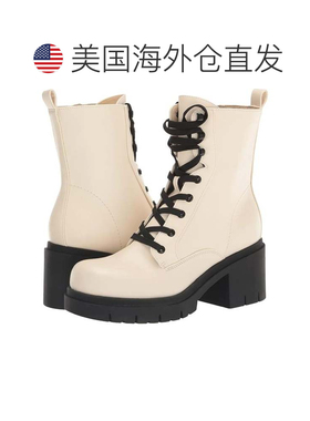 自营Nine West Juna Women's Off-White Leather Round Toe Comba