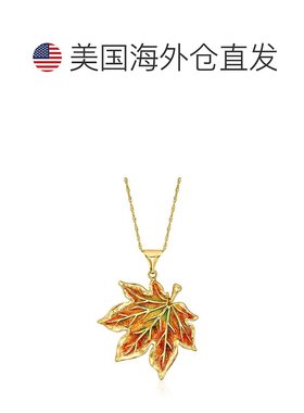 自营Ross-Simons Italian Multicolored Enamel Maple Leaf Penda