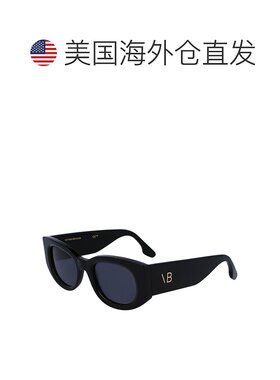 自营Victoria Beckham Sunglasses Oval Full Rim, Black Frame A