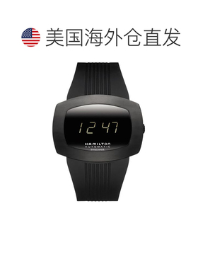 自营Hamilton Men's Classic Black Dial Watch - black 美国奥莱