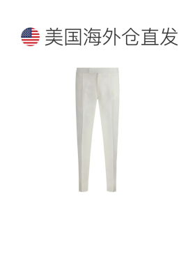 自营Brioni Linen Men's Pants - white 美国奥莱直发