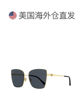 自营Jimmy Choo 女士蝴蝶太阳镜 Vella 2M2IR 金色/黑色 59 毫米