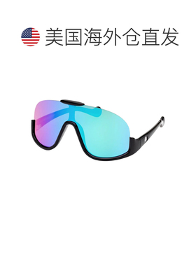 自营Moncler LL0230黑色Shieldglassers太阳镜 | Man-Black 美国