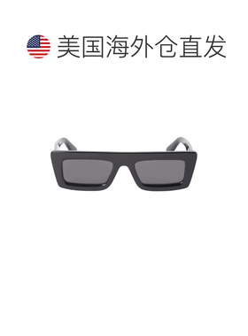 自营off-white米白色安大略矩形太阳镜-黑-深灰色 美国奥莱直发
