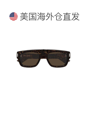 自营saint laurentSl 762 Rectangular Tortoiseshell Sunglasses