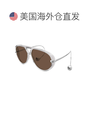 自营bottega venetaBV1273S 009透明灰色/银色/棕色-透明灰色/银