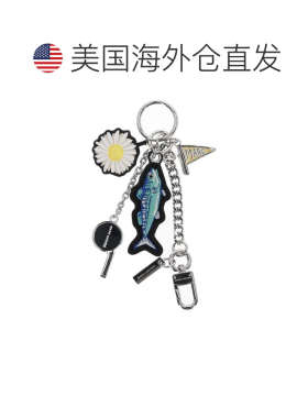 自营marc jacobsThe Cluster Charm钥匙圈钥匙扣-白色 美国奥莱直
