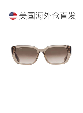 自营salvatore ferragamoFerragamo Grey Rectangular Ladies Sun