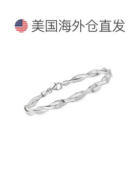 自营Ross-Simons Italian Sterling Silver Twisted Herringbone