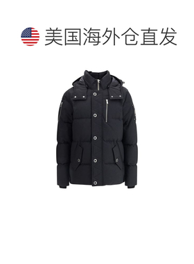 自营Moose Knuckles Cotton Full-Length Men's Jacket - black