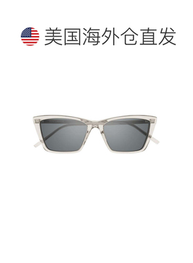 自营saint laurentSl 737 Mica Thin Linea Sl Logo Refined Cat-