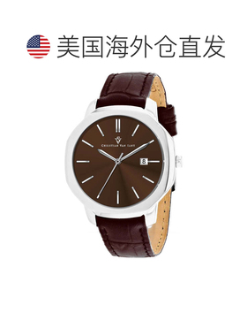 自营Christian Van Sant Men's Octavius Slim Brown Round 42mm