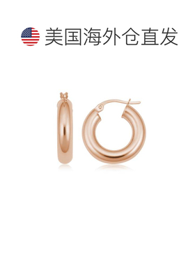 自营sabrina14K Rose Gold Hoop Earring - yellow gold 美国奥莱