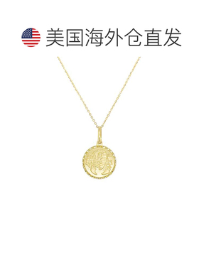 自营sabrina14K Yellow Gold Zodiac Sign Pendant -Scorpio - ye