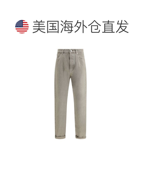 自营Brunello Cucinelli Cotton Straight-Leg Men's Jeans - bic