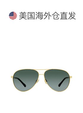 Jimmy Choo 女士飞行员太阳镜 Jimena 2M29O 金色/黑色 60 毫米 -