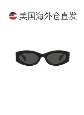 自营miu miu0MU 11WS Miu Glimpse Sunglasses - black 美国奥莱