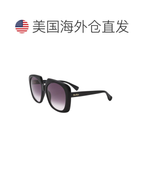 自营Max Mara女士56mm太阳镜-黑色 美国奥莱直发