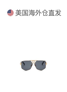 自营 philipp plein全徽章太阳镜-黑色/浅金色 美国奥莱直发