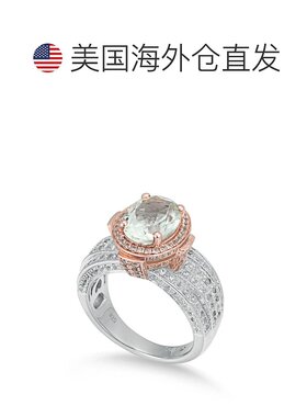 自营 Suzy Levian 两色纯银 4.73 cttw 绿色紫水晶戒指 - 绿色 美