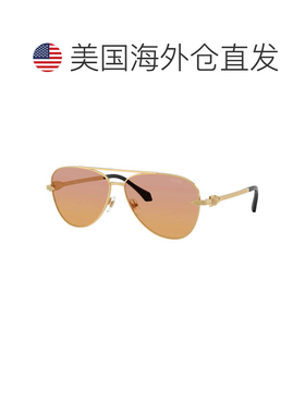 自营versaceVE2283 1002EL金色/透明五十橙色/深粉红色-金色 美国