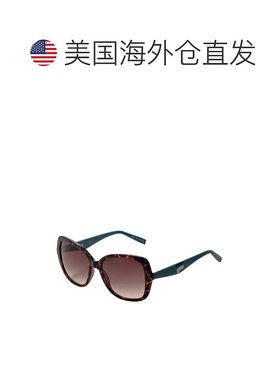 自营 Fila女式56毫米哈瓦那青色太阳镜-哈瓦那青色 美国奥莱直发