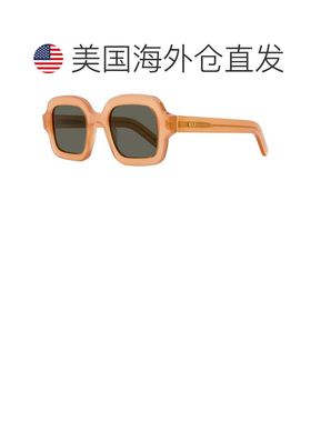 自营retrosuperfuture复古未来中性圆形方形太阳镜奔驰1X2锈棕色5