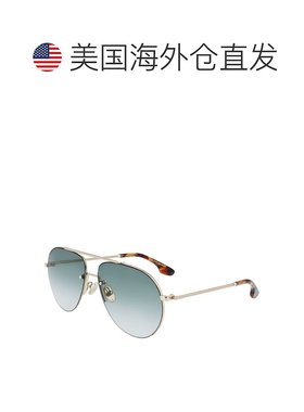 自营Victoria Beckham Metal Women's Sunglasses - gold 美国奥