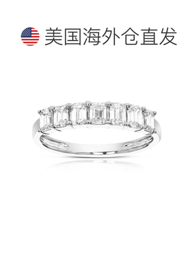 自营vir jewels1 cttw Emerald Lab Grown Diamond Wedding Band