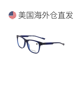自营Calvin Klein Men's 53mm Blue Opticals - blue 美国奥莱直