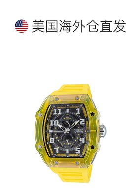 自营Invicta Men's Racing 48.5mm Yellow Quartz Watch - yellow
