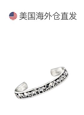 自营 Ross-Simons 纯银大象袖口手链 - 8 英寸 美国奥莱直发