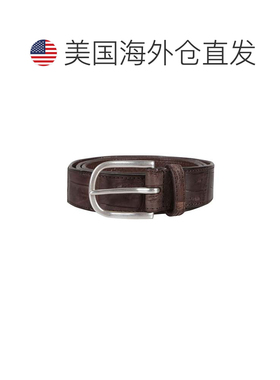 自营orciani经典Cocco鳄鱼皮革腰带-灰色 美国奥莱直发皮带