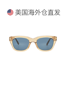 自营Tom Ford Snowdon蓝色方形男士太阳镜FT0237 45v 52 - multi