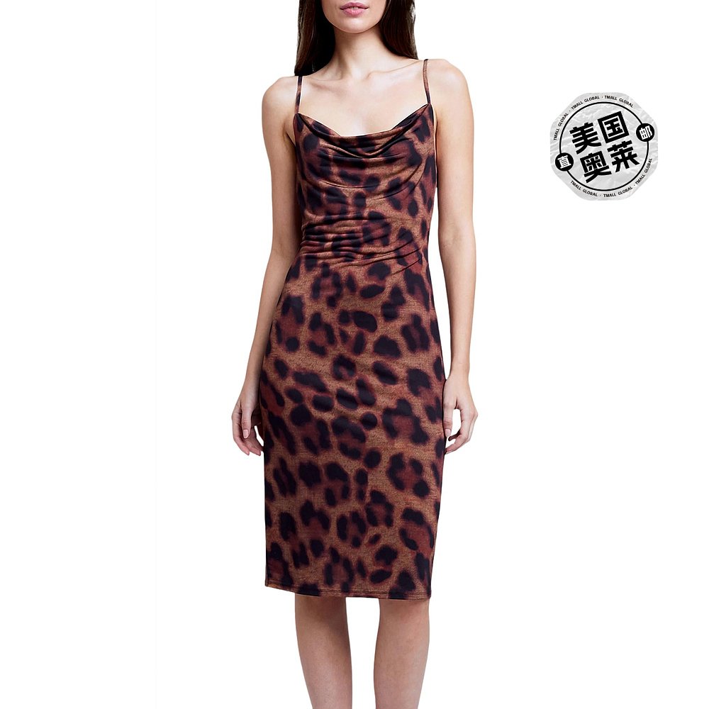 l'agenceTami Dress In Spice/black Spotted Panther-香料/黑-图0