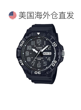 自营Casio Men's Oversized Sport Watch with Black Dial - MRW-