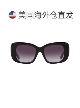 自营Burberry Grey Gradient Butterfly Ladies Sunglasses BE441