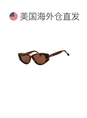 自营Max Mara女士MM0161 52mm太阳镜-棕色 美国奥莱直发