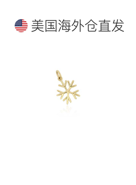自营the loveryMini Gold Snowflake Charm - 14k yellow gold 美