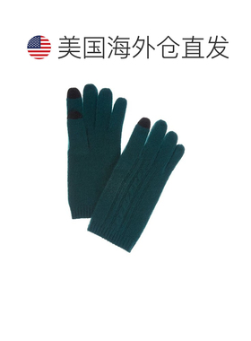 自营Phenix放置电缆羊绒触摸科技手套-蓝色 美国奥莱直发