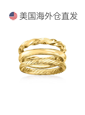 自营Ross-Simons 18kt Gold Over Sterling Jewelry Set: 3 Polis